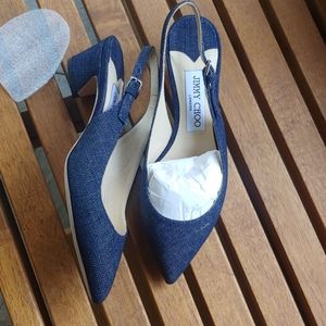 Jimmy choo denim shoes note Euro size 35 1/2